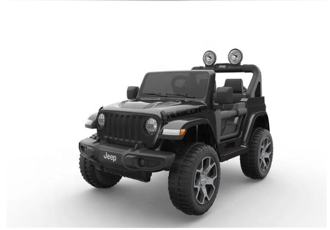 Ride on Toy Car Jeep Wrangler UPGRADED EVA TIRES, LEATHER
